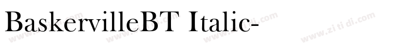 BaskervilleBT Italic字体转换 BaskervilleBT Italic字体转换